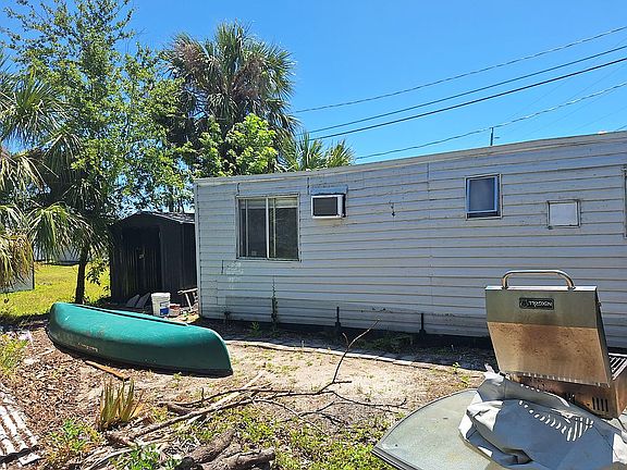 Back yard and laundry shed