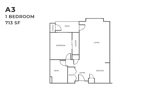 Floor plan 1X1 A3