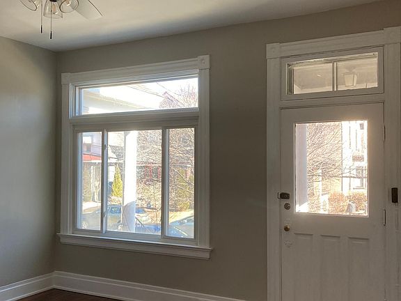 Bright living room with large window