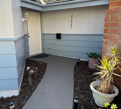 walkway and front door