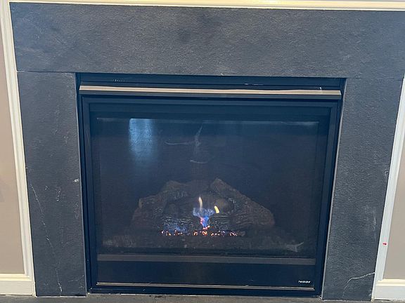 Gas fire.