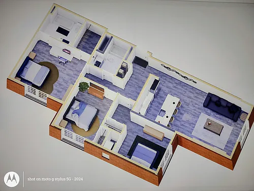 Floor plan Three Bed Two Bath