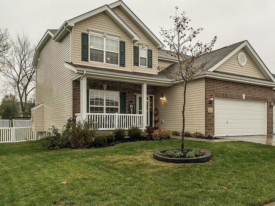 Welcome to 257 Sonnet Circle in the charming Keeneland Trails development.  This home features the upgraded elevation and one of the prime sites within the development.  The vinyl fence secures the entire rear yard.