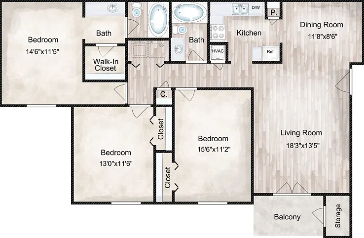 Georgiana Floorplan Diagram