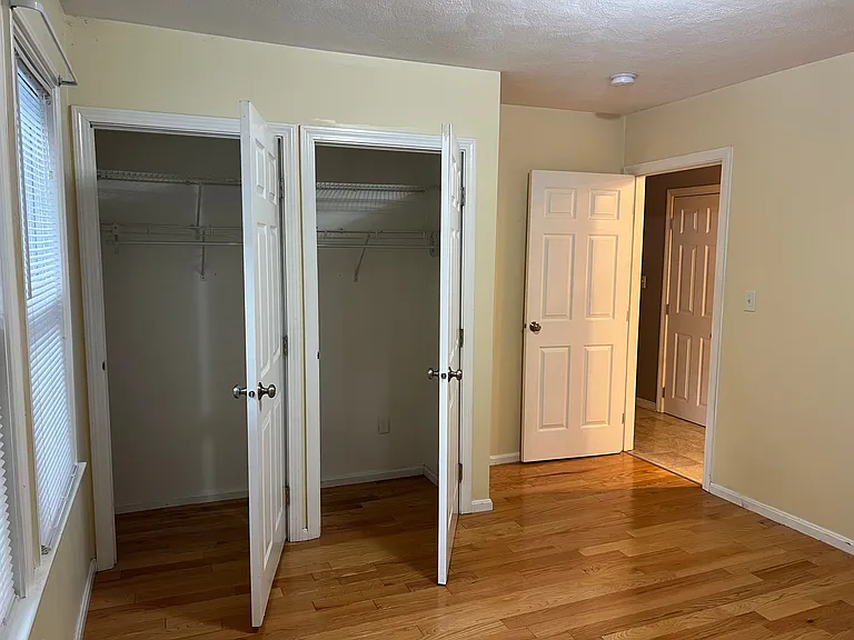 Large closet space with drouble doors