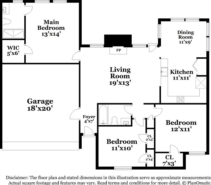3 bed, 2.0 bath, 1211 sqft, $1,820 — Photo 2
