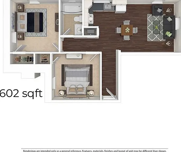 Athens 2BD 1Bath 602sqft Athens 2BD 1Bath 602sqft