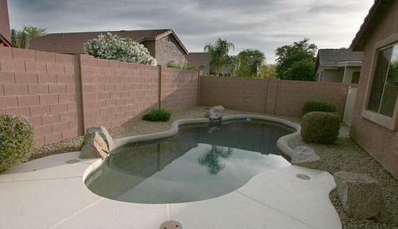 Pebble Tec Pool w/ Fence