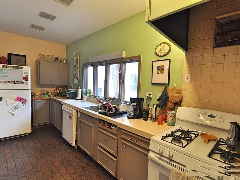this is the old kitchen. currently being fully renovated with new cabinets, etc.