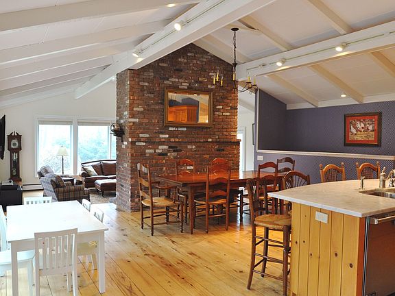 open plan from kitchen to living room