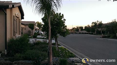 side view of front yard