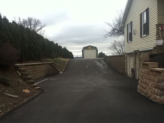 New blacktop driveway