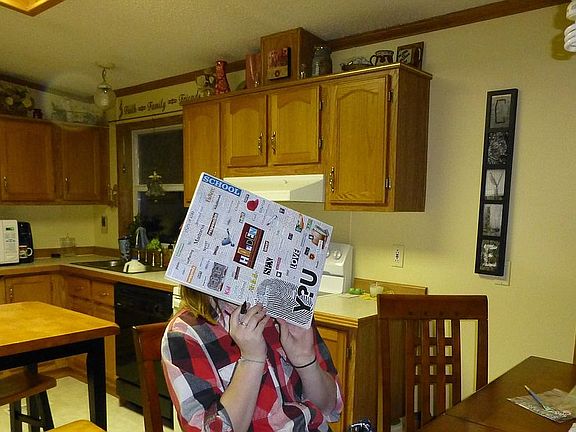 large kitchen/ dining 