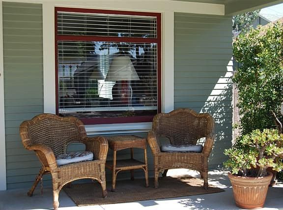 View of front porch