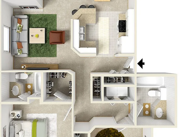 2x2 Floorplan 2x2 Floorplan