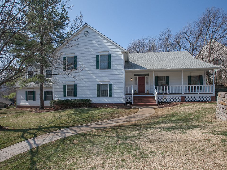 Homey facade with front porch