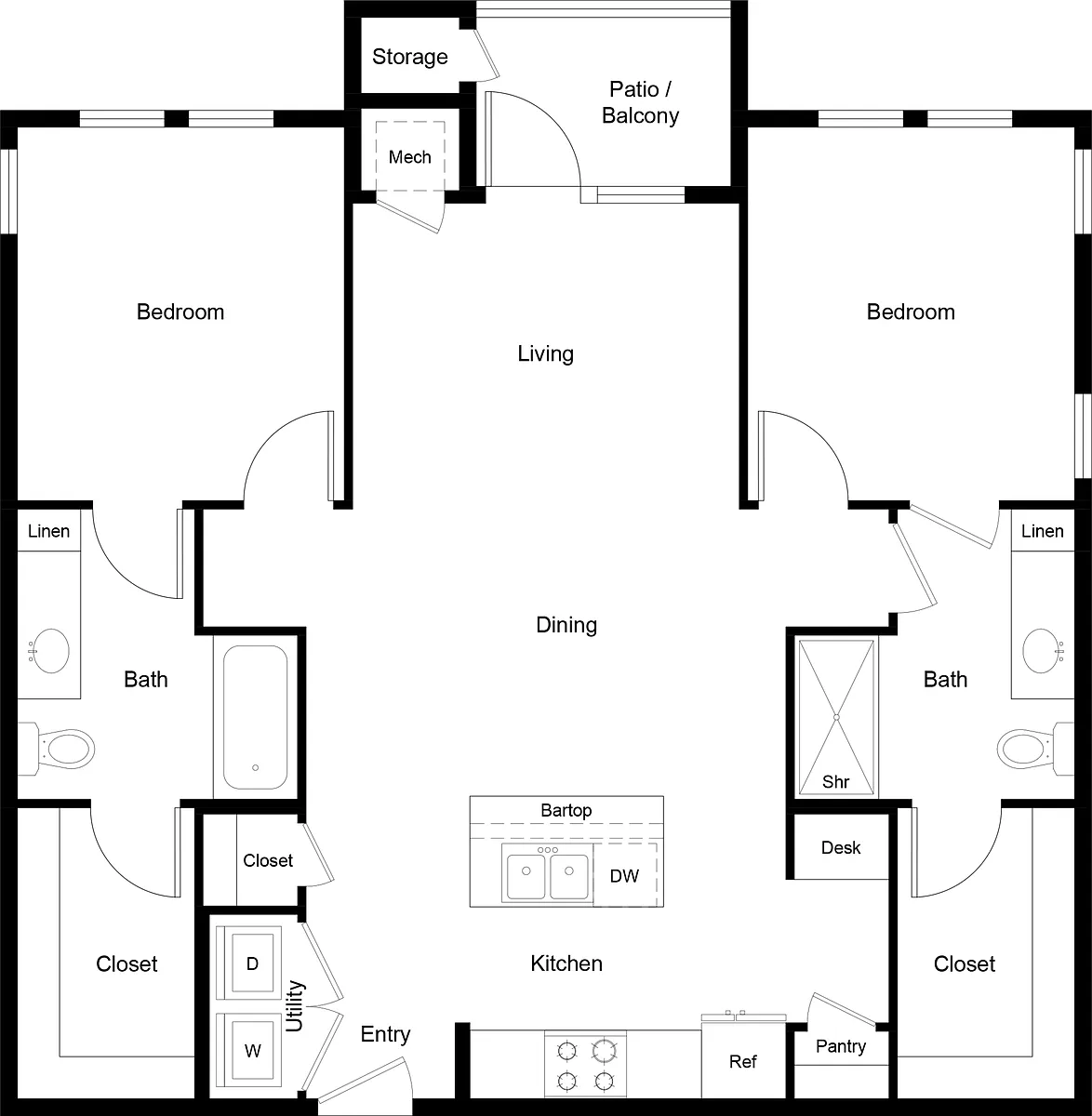 Floor plan B1