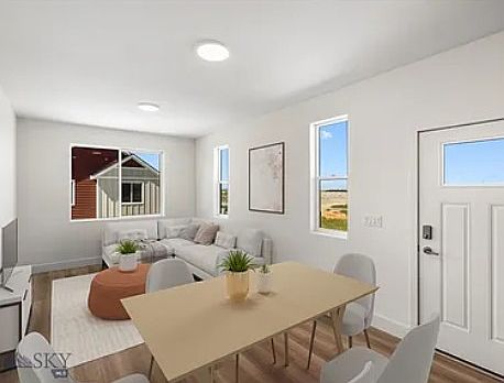 Dining and living area