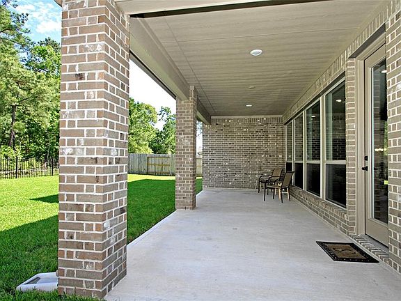 The Covered Patio offers a relaxing outdoor retreat.