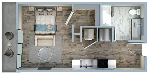 Floor plan Studio-A