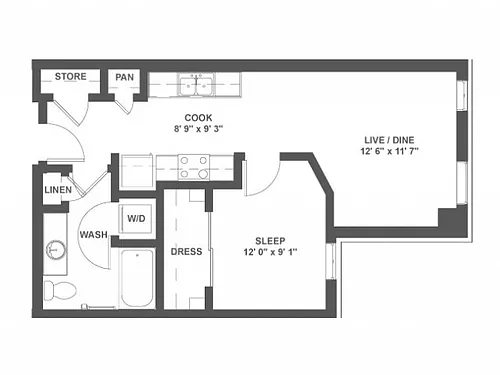 Floor plan A2a