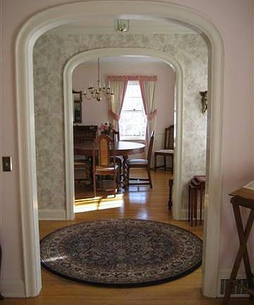 Arched Entryways to Living and Dining Room