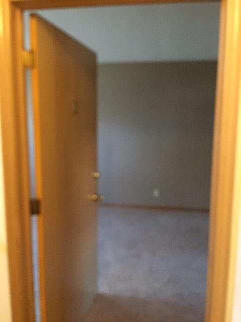 Entry into living room - new carpet