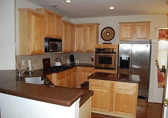 Kitchen with granite counters