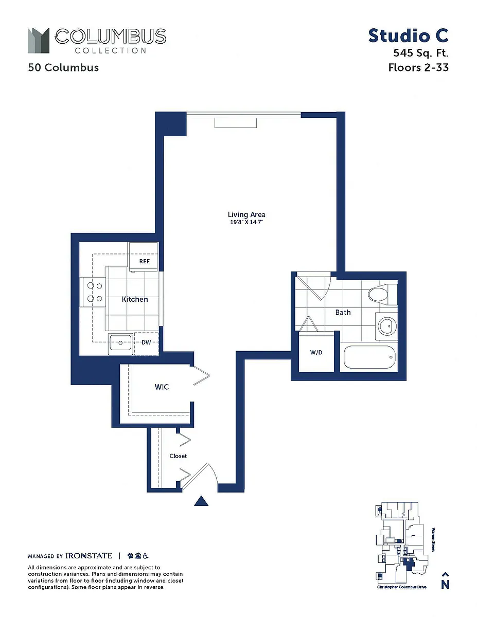 Floor plan Studio C