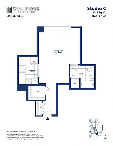 Floor plan Studio C