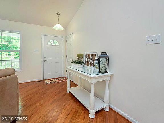 Entry area with hardwood floors