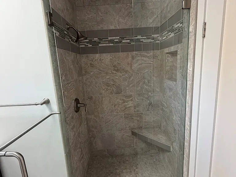 Primary bedroom walk-in shower