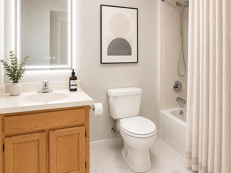 Additional bathroom with convenient layout