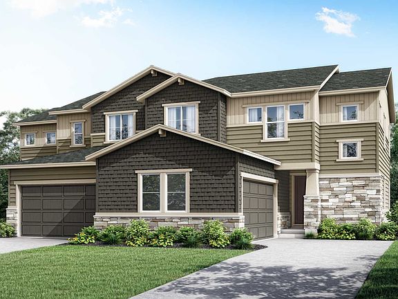 Craftsman Exterior Style E - Right Side of Duplex
