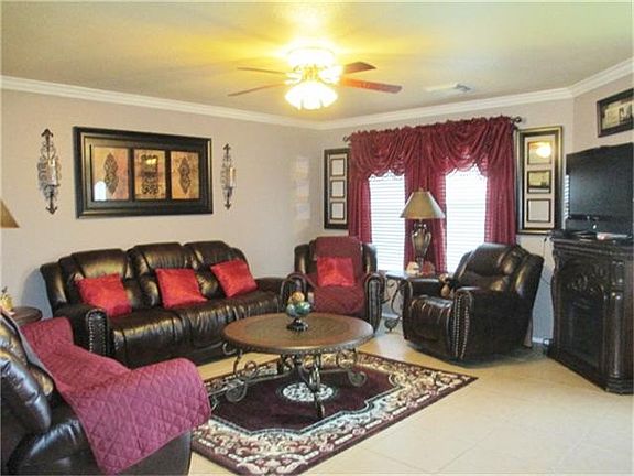 The family room is open and spacious.