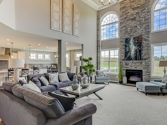 Two-story family room