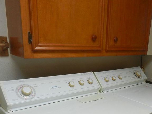 Bath cabinet W/D area