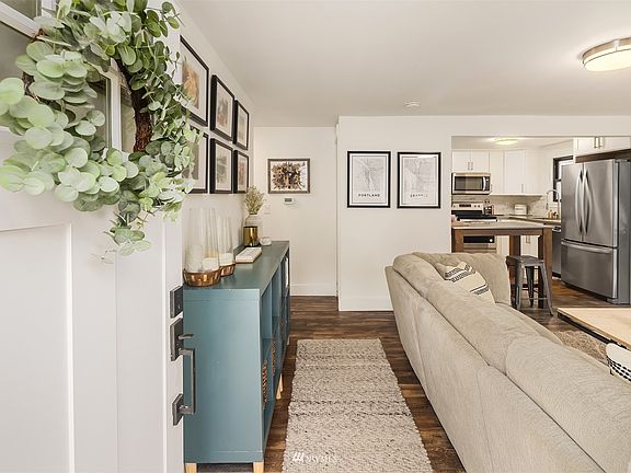 An inviting entry that leads into an open concept floorplan. 