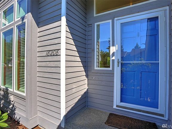 Guests are welcomed with a covered porch.
