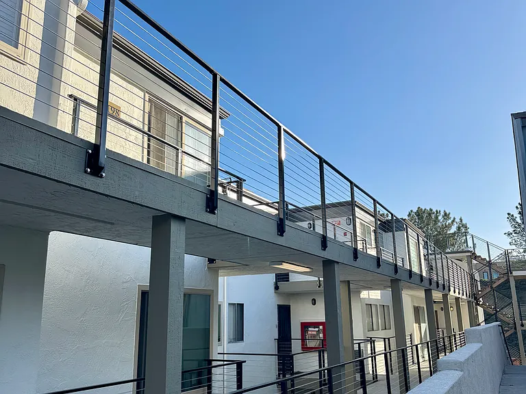 Updated remodel of walkways within the complex