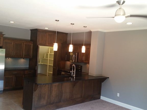 Kitchen with walk-in pantry