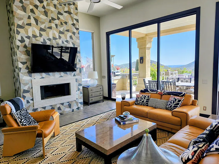 Slide open these 10 ft glass walls and bring the outside in