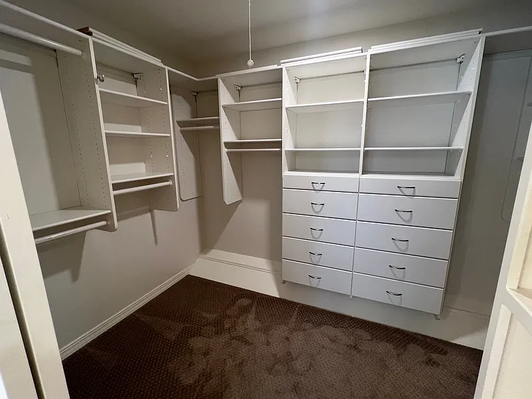 Primary walk-in closet