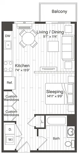 Floor plan Studio-S3