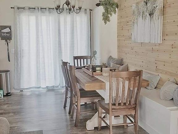 Doors in kitchen to deck