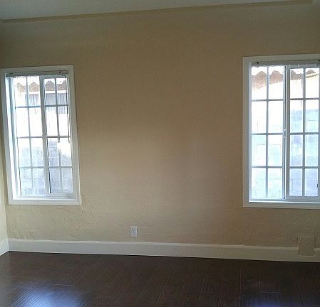 living room with new floor