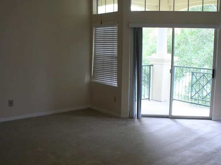 Living room and entrance to the balcony