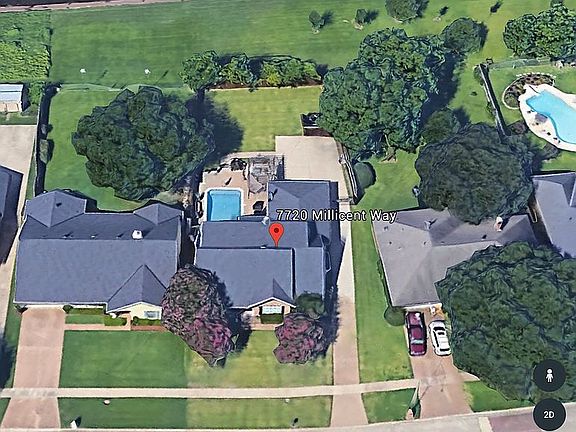 Aerial view of home & lot