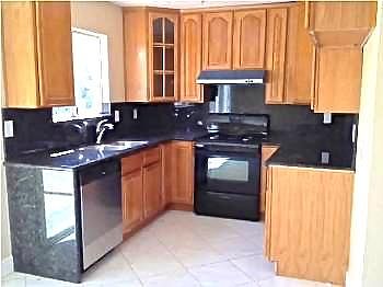 Kitchen from dining area
