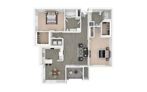 Floor plan Wortham - Renovated